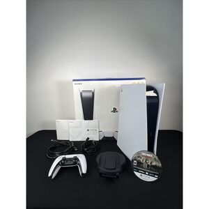 Sony PlayStation 5 Disc Edition 825 GB - White w/ 1 Controller, Original Box